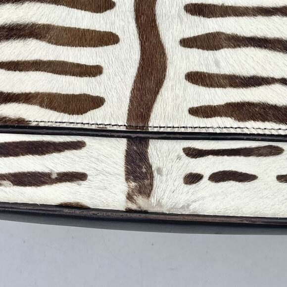Prada Vintage Zebra Design Pony Hair Shoulder Bag - Picture 8 of 16
